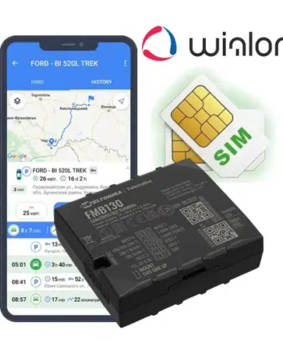 Teltonika FMB130 – Комплект (GPS трекер + SIM + Wialon + Налаштування)